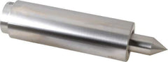 Concentric - Straight Shank, Live Center - 1,500 Max RPM, 0.686" Point Diam, 1.38" Point Len, 2,500 Lb Max Workpiece, Standard Point - Exact Tool & Supply