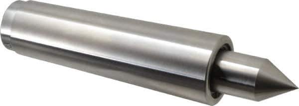 Concentric - MT5 Taper Shank, 3,750 Lb Capacity Live Center - 1,500 Max RPM, 1.075" Point Diam, 2" Point Len, 1,450 Lb Max Workpc, Standard Point - Exact Tool & Supply