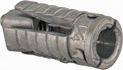 Made in USA - 1/2" Diam, 1/2" Drill, 1-1/4" OAL, Four Way Expansion Concrete Anchor - Grade 5 Alloy Steel, Zinc-Plated Finish, Hex Nut Head, Hex Drive - Exact Tool & Supply