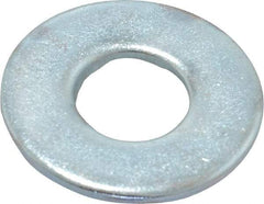 Value Collection - 3/8" Screw, Steel USS Flat Washer - 0.433" ID x 1.03" OD, 0.104" Thick, Zinc-Plated Finish - Exact Tool & Supply