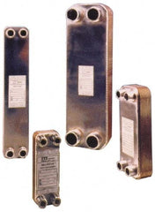 Bell & Gossett - Inch, Brazed Plate Heat Exchanger - Max psi, °F Max," Wide x" High x" Deep - Exact Tool & Supply