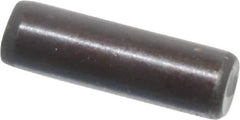 Holo-Krome - 3mm Diam x 10mm Pin Length Grade 8 Alloy Steel Standard Dowel Pin - Black Luster Finish, C 60 (Surface) & C 50-58 Hardness, 1 Beveled & 1 Rounded End - Exact Tool & Supply