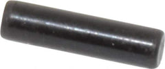 Holo-Krome - 3mm Diam x 12mm Pin Length Grade 8 Alloy Steel Standard Dowel Pin - Black Luster Finish, C 60 (Surface) & C 50-58 Hardness, 1 Beveled & 1 Rounded End - Exact Tool & Supply