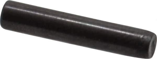 Holo-Krome - 3mm Diam x 16mm Pin Length Grade 8 Alloy Steel Standard Dowel Pin - Black Luster Finish, C 60 (Surface) & C 50-58 Hardness, 1 Beveled & 1 Rounded End - Exact Tool & Supply