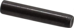 Holo-Krome - 3mm Diam x 16mm Pin Length Grade 8 Alloy Steel Standard Dowel Pin - Black Luster Finish, C 60 (Surface) & C 50-58 Hardness, 1 Beveled & 1 Rounded End - Exact Tool & Supply