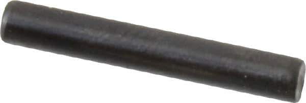 Holo-Krome - 3mm Diam x 20mm Pin Length Grade 8 Alloy Steel Standard Dowel Pin - Black Luster Finish, C 60 (Surface) & C 50-58 Hardness, 1 Beveled & 1 Rounded End - Exact Tool & Supply