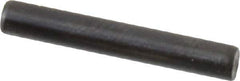 Holo-Krome - 3mm Diam x 20mm Pin Length Grade 8 Alloy Steel Standard Dowel Pin - Black Luster Finish, C 60 (Surface) & C 50-58 Hardness, 1 Beveled & 1 Rounded End - Exact Tool & Supply