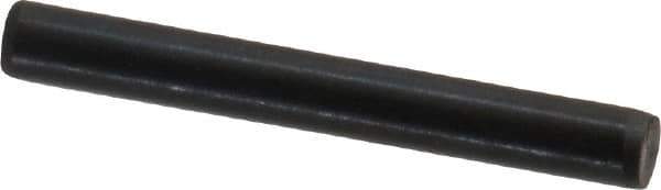 Holo-Krome - 3mm Diam x 25mm Pin Length Grade 8 Alloy Steel Standard Dowel Pin - Black Luster Finish, C 60 (Surface) & C 50-58 Hardness, 1 Beveled & 1 Rounded End - Exact Tool & Supply