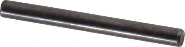 Holo-Krome - 3mm Diam x 30mm Pin Length Grade 8 Alloy Steel Standard Dowel Pin - Black Luster Finish, C 60 (Surface) & C 50-58 Hardness, 1 Beveled & 1 Rounded End - Exact Tool & Supply