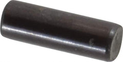 Holo-Krome - 4mm Diam x 12mm Pin Length Grade 8 Alloy Steel Standard Dowel Pin - Black Luster Finish, C 60 (Surface) & C 50-58 Hardness, 1 Beveled & 1 Rounded End - Exact Tool & Supply