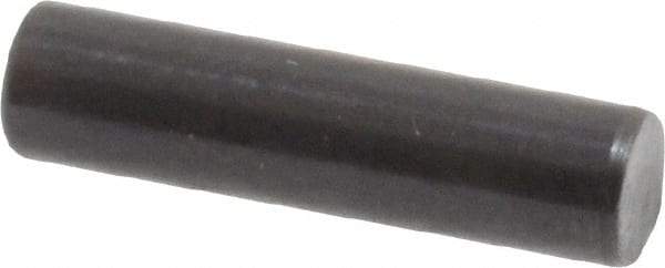 Holo-Krome - 4mm Diam x 16mm Pin Length Grade 8 Alloy Steel Standard Dowel Pin - Black Luster Finish, C 60 (Surface) & C 50-58 Hardness, 1 Beveled & 1 Rounded End - Exact Tool & Supply