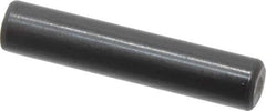 Holo-Krome - 4mm Diam x 20mm Pin Length Grade 8 Alloy Steel Standard Dowel Pin - Black Luster Finish, C 60 (Surface) & C 50-58 Hardness, 1 Beveled & 1 Rounded End - Exact Tool & Supply