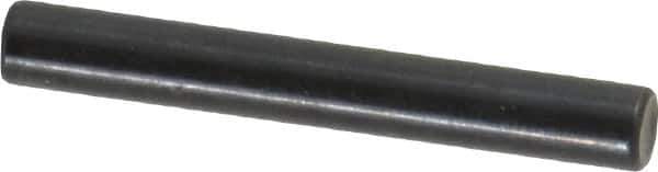 Holo-Krome - 4mm Diam x 30mm Pin Length Grade 8 Alloy Steel Standard Dowel Pin - Black Luster Finish, C 60 (Surface) & C 50-58 Hardness, 1 Beveled & 1 Rounded End - Exact Tool & Supply