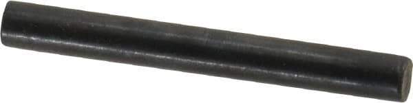 Holo-Krome - 4mm Diam x 35mm Pin Length Grade 8 Alloy Steel Standard Dowel Pin - Black Luster Finish, C 60 (Surface) & C 50-58 Hardness, 1 Beveled & 1 Rounded End - Exact Tool & Supply