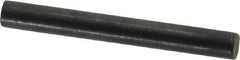 Holo-Krome - 4mm Diam x 35mm Pin Length Grade 8 Alloy Steel Standard Dowel Pin - Black Luster Finish, C 60 (Surface) & C 50-58 Hardness, 1 Beveled & 1 Rounded End - Exact Tool & Supply