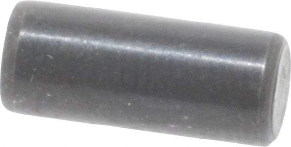 Holo-Krome - 5mm Diam x 12mm Pin Length Grade 8 Alloy Steel Standard Dowel Pin - Black Luster Finish, C 60 (Surface) & C 50-58 Hardness, 1 Beveled & 1 Rounded End - Exact Tool & Supply
