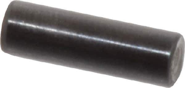 Holo-Krome - 5mm Diam x 16mm Pin Length Grade 8 Alloy Steel Standard Dowel Pin - Black Luster Finish, C 60 (Surface) & C 50-58 Hardness, 1 Beveled & 1 Rounded End - Exact Tool & Supply