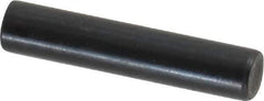 Holo-Krome - 5mm Diam x 25mm Pin Length Grade 8 Alloy Steel Standard Dowel Pin - Black Luster Finish, C 60 (Surface) & C 50-58 Hardness, 1 Beveled & 1 Rounded End - Exact Tool & Supply