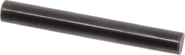 Holo-Krome - 5mm Diam x 40mm Pin Length Grade 8 Alloy Steel Standard Dowel Pin - Black Luster Finish, C 60 (Surface) & C 50-58 Hardness, 1 Beveled & 1 Rounded End - Exact Tool & Supply