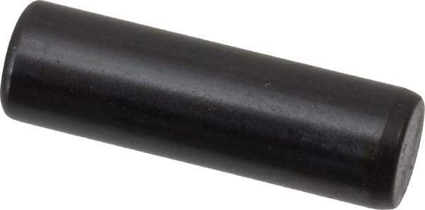 Holo-Krome - 6mm Diam x 20mm Pin Length Grade 8 Alloy Steel Standard Dowel Pin - Black Luster Finish, C 60 (Surface) & C 50-58 Hardness, 1 Beveled & 1 Rounded End - Exact Tool & Supply