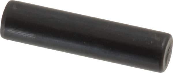 Holo-Krome - 6mm Diam x 25mm Pin Length Grade 8 Alloy Steel Standard Dowel Pin - Black Luster Finish, C 60 (Surface) & C 50-58 Hardness, 1 Beveled & 1 Rounded End - Exact Tool & Supply