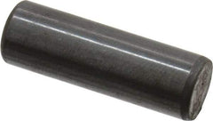 Holo-Krome - 8mm Diam x 25mm Pin Length Grade 8 Alloy Steel Standard Dowel Pin - Black Luster Finish, C 60 (Surface) & C 50-58 Hardness, 1 Beveled & 1 Rounded End - Exact Tool & Supply