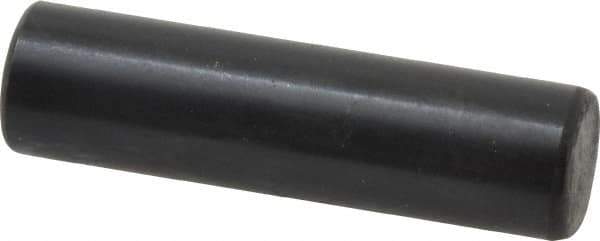 Holo-Krome - 8mm Diam x 30mm Pin Length Grade 8 Alloy Steel Standard Dowel Pin - Black Luster Finish, C 60 (Surface) & C 50-58 Hardness, 1 Beveled & 1 Rounded End - Exact Tool & Supply