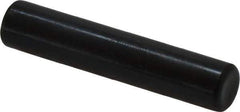 Holo-Krome - 8mm Diam x 40mm Pin Length Grade 8 Alloy Steel Standard Dowel Pin - Black Luster Finish, C 60 (Surface) & C 50-58 Hardness, 1 Beveled & 1 Rounded End - Exact Tool & Supply