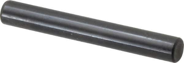 Holo-Krome - 8mm Diam x 60mm Pin Length Grade 8 Alloy Steel Standard Dowel Pin - Black Luster Finish, C 60 (Surface) & C 50-58 Hardness, 1 Beveled & 1 Rounded End - Exact Tool & Supply