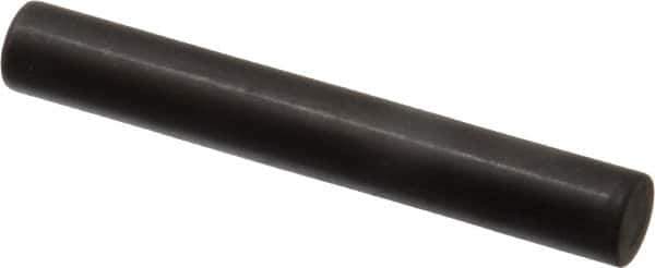 Holo-Krome - 10mm Diam x 70mm Pin Length Grade 8 Alloy Steel Standard Dowel Pin - Black Luster Finish, C 60 (Surface) & C 50-58 Hardness, 1 Beveled & 1 Rounded End - Exact Tool & Supply
