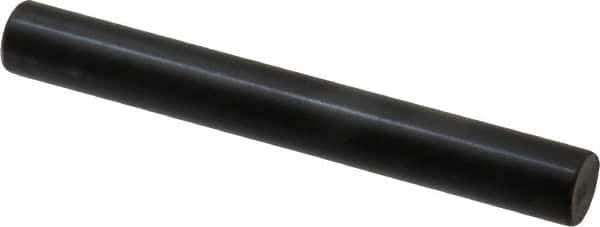 Holo-Krome - 10mm Diam x 80mm Pin Length Grade 8 Alloy Steel Standard Dowel Pin - Black Luster Finish, C 60 (Surface) & C 50-58 Hardness, 1 Beveled & 1 Rounded End - Exact Tool & Supply