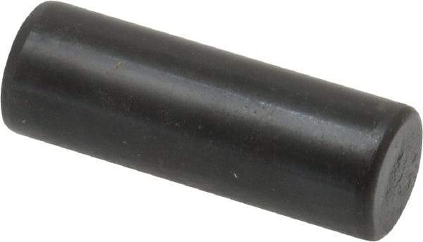 Holo-Krome - 12mm Diam x 35mm Pin Length Grade 8 Alloy Steel Standard Dowel Pin - Black Luster Finish, C 60 (Surface) & C 50-58 Hardness, 1 Beveled & 1 Rounded End - Exact Tool & Supply