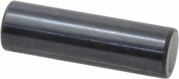 Holo-Krome - 12mm Diam x 40mm Pin Length Grade 8 Alloy Steel Standard Dowel Pin - Black Luster Finish, C 60 (Surface) & C 50-58 Hardness, 1 Beveled & 1 Rounded End - Exact Tool & Supply