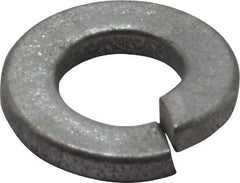 Value Collection - 1/4", 0.254" ID, 0.062" Thick Split Lock Washer - Grade 2 Spring Steel, Zinc-Plated Finish, 0.254" Min ID, 0.262" Max ID, 0.489" Max OD - Exact Tool & Supply