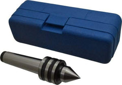 Interstate - MT4 Taper Shank, 1-29/32" Head Diam 1,051 Lb Capacity Live Center - 1-13/32" Head Length, 1.2188" Point Diam, 1.6094" Point Len, 1,000 Lb Max Workpc, 7-9/32" OAL, Standard Point - Exact Tool & Supply