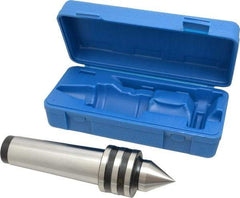 Interstate - MT5 Taper Shank, 2-9/32" Head Diam 1,397 Lb Capacity Live Center - 1-9/16" Head Length, 1-1/2" Point Diam, 1.9063" Point Len, 1,590 Lb Max Workpc, 8-25/32" OAL, Standard Point - Exact Tool & Supply