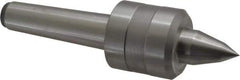 Value Collection - MT3 Taper Shank, 1.775" Head Diam Live Center - 1.7" Head Length, 7/8" Point Diam, 1.4" Point Len, 661 Lb Max Workpc, 6.45" OAL, Long Point - Exact Tool & Supply