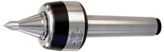 Royal Products - MT6 Taper Shank, 4" Head Diam 8,420 Lb Capacity Live Center - 3,500 Max RPM, 3.15" Head Length, 2" Point Diam, 3" Point Len, 2,420 Lb Max Workpc, 13-29/32" OAL, 3/4" Tip Diam, Long Point - Exact Tool & Supply