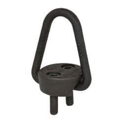 American Drill Bushing - 2,000 Lb Load Capacity Flip-Flop Hoist Ring - 4-7 Ft/Lb Torque, 5/16 Thread, Forged Chrome Moly Steel, Black Oxide Finish - Exact Tool & Supply