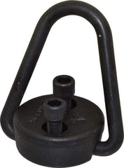American Drill Bushing - 2,500 Lb Load Capacity Flip-Flop Hoist Ring - 7-10 Ft/Lb Torque, 3/8 Thread, Forged Chrome Moly Steel, Black Oxide Finish - Exact Tool & Supply