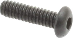 Value Collection - #3-48 UNC Hex Socket Drive, Button Screw - Alloy Steel, Black Oxide Finish, Fully Threaded, 3/8" Length Under Head - Exact Tool & Supply