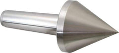 Royal Products - MT5 Taper Shank, 4-5/32" Head Diam 3,180 Lb Capacity Live Center - 4,500 Max RPM, 4-1/8" Head Length, 1-1/4" Point Diam, 4-1/8" Point Len, 630 Lb Max Workpc, 9-13/16" OAL, Pipe Nose Point - Exact Tool & Supply