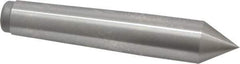 Royal Products - 0.938" Head Diam, High Speed Steel Standard Point Solid Dead Center - 3MT Morse Taper, 0.938" Point Diam, 5-1/4" OAL - Exact Tool & Supply
