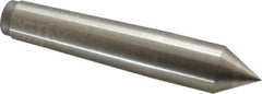 Royal Products - 1.231" Head Diam, High Speed Steel Standard Point Solid Dead Center - 4MT Morse Taper, 1.231" Point Diam, 6-3/4" OAL - Exact Tool & Supply