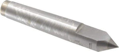 Royal Products - 0.7" Head Diam, Carbide-Tipped Steel Standard Point Half Dead Center - 2MT Morse Taper, 0.7" Point Diam, 4-3/16" OAL - Exact Tool & Supply