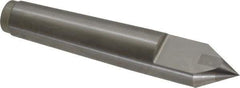Royal Products - 0.938" Head Diam, Carbide-Tipped Steel Standard Point Half Dead Center - 3MT Morse Taper, 0.938" Point Diam, 5-1/4" OAL - Exact Tool & Supply