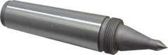 Royal Products - 1.748" Head Diam, Hardened Steel Long Point Solid Dead Center - 5MT Morse Taper, 1/2" Point Diam, 0.81" Point Length, 8-7/16" OAL - Exact Tool & Supply