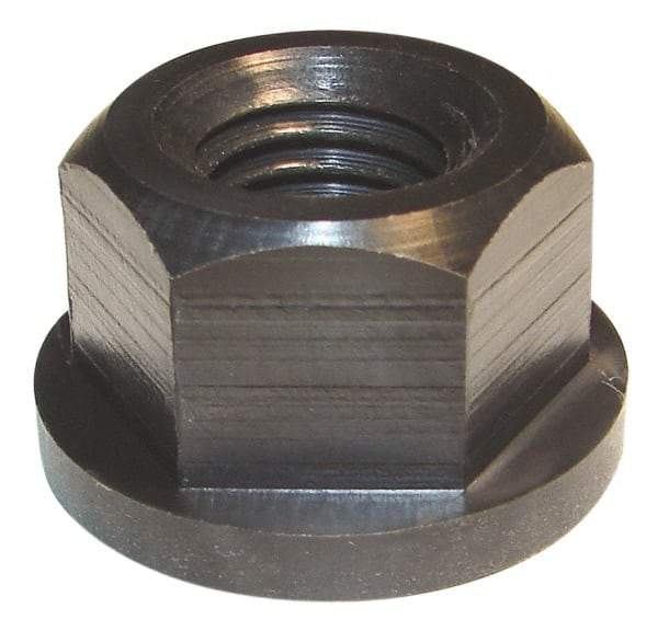 Morton Machine Works - 7/16-14, 1" Flange Diam, 9/16" High, 3/4" Across Flats, Flange Nut - Grade Nylatron GS Nylon, 5/32" Flange Height, TCMAI - Exact Tool & Supply