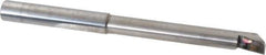 Accupro - 0.48" Min Bore Diam, 3-1/2" Max Bore Depth, 1/2 Shank Diam, Helical Boring Bar - Right Hand Cut, Solid Carbide, Bright Finish - Exact Tool & Supply