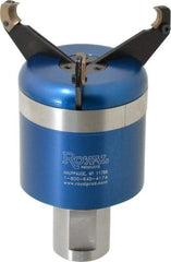 Royal Products - 1-1/4 Inch Round Shank Diameter, Coolant and Air Actuated Bar Puller - 1/8 to 3-1/8 Inch Gripping Range, 4 Inch Wide - Exact Tool & Supply